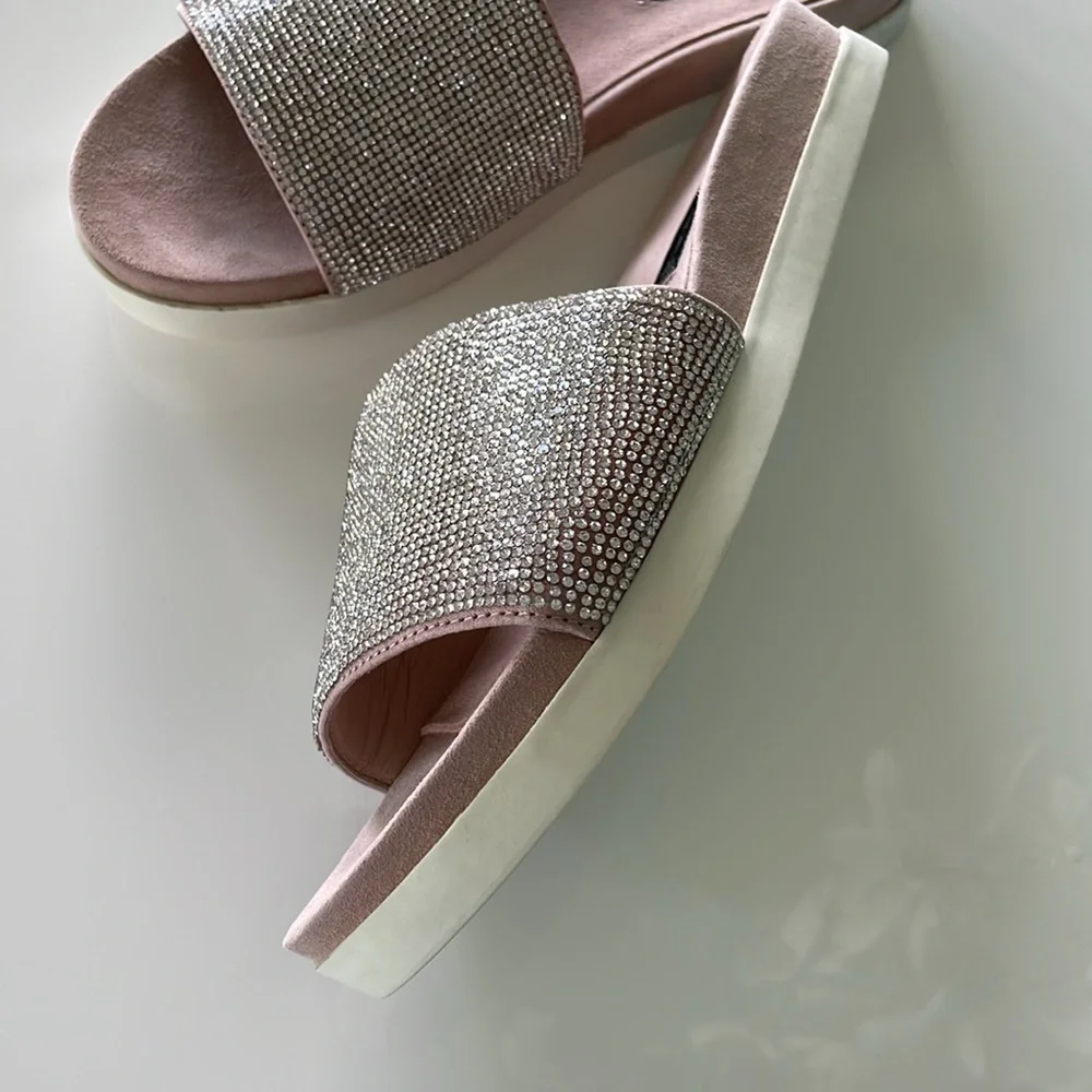 Steven Madden Rhinestone Slide Sandal - Picture 2 of 6